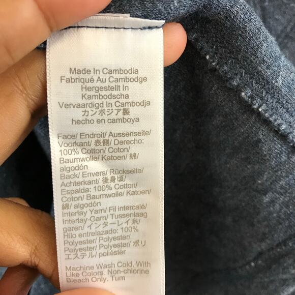 New J Crew Quilted Half Zip Mens S Blue Fleece Long Sleeve Layering - Picture 9 of 10